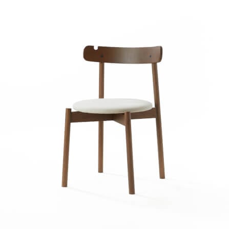 เก้าอี้ทานข้าว PODIUM LITE รุ่น PLUS CHAIR สี WALNUT BROWN (ถอดประกอบได้)_0